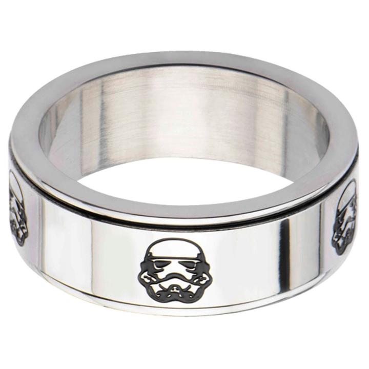 Men's Star Wars Stormtrooper Stainless Steel Spinner Ring