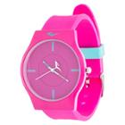 Ladies' Everlast Soft Touch Rubber Strap Watch - Pink