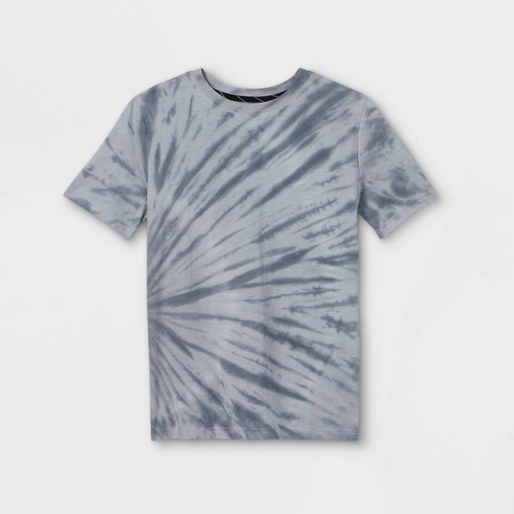 Boys' Tie-dye Short Sleeve T-shirt - Art Class Gray