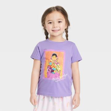 Toddler Piccolina Malala Yousafzai Short Sleeve Graphic T-shirt - Purple