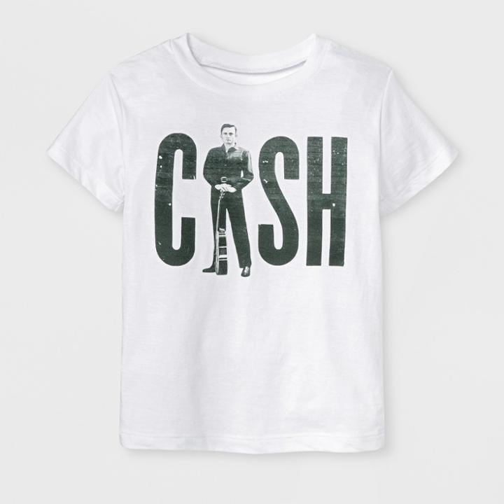 Target Toddler Boys' Johnny Cash Short Sleeve T-shirt - White