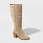 Women's Sunset Heeled Knee High Fashion Boots - Universal Thread Taupe