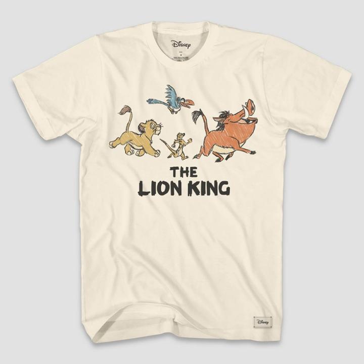 Disney Boys' Lion King T-shirt - Cream Xs, Boy's, Beige