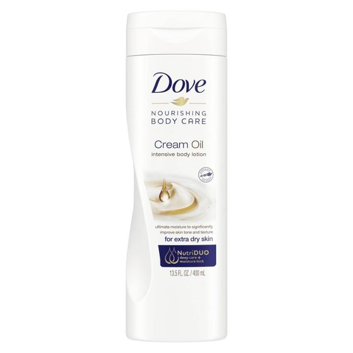 Dove Beauty Dove Cream Oil Intensive Body Lotion 13.5 Oz, Adult Unisex