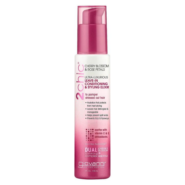 Giovanni 2chic Cherry Blossom & Rose Petals Leave-in Conditioning & Styling Elixir