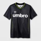 Umbro Boys' Sublimated Country Jersey Black Beauty/white