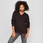 Maternity Back Strap V Pullover - Isabel Maternity By Ingrid & Isabel Black