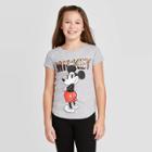 Petitegirls' Short Sleeve Disney Mickey Mouse T-shirt - Gray