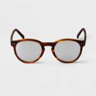Men's Round Blue Light Filtering Acetate Glasses - Goodfellow & Co Brown