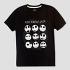 Disguise Boys' Nightmare Before Christmas Jack Skellington Short Sleeve Graphic T-shirt - Black