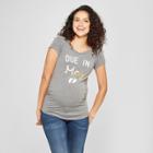 Maternity Due In May Short Sleeve Graphic T-shirt - Grayson Threads Charcoal Gray L, Infant Girl's