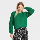 Women's Mock Turtleneck Pullover Sweater - Who What Wear Green