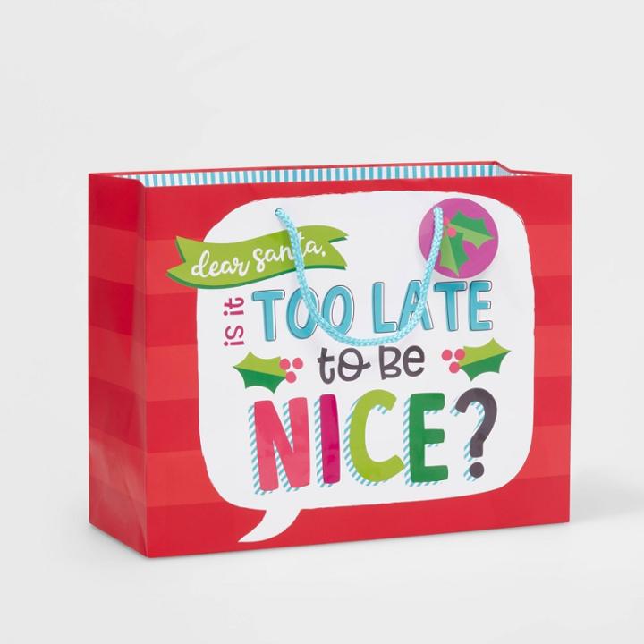 Vogue Dear Santa Gift Bag - Wondershop