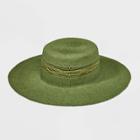 Women's Straw Boater Hat - Universal Thread Green
