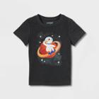 Toddler Boys' Space Llama Short Sleeve Graphic T-shirt - Cat & Jack Black