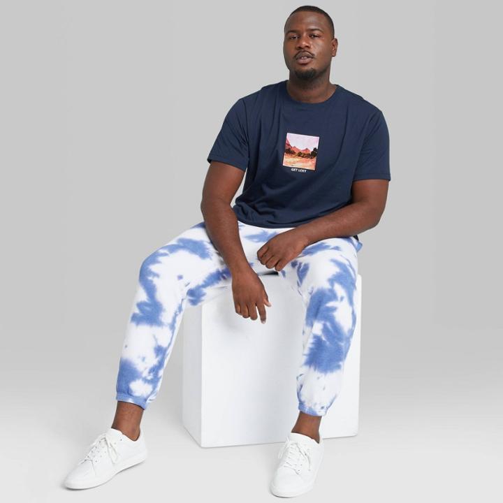 Adult Extended Size Regular Fit Short Sleeve Crewneck T-shirt - Original Use Navy