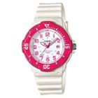 Women's Dive Style Watch With Glossy Strap White (lrw200h-4b2vcf) - Casio