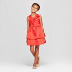 Girls' Satin Dress With Bow - Cat & Jack Red