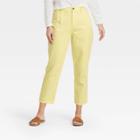 Women's Super-high Rise Tapered Cropped Jeans - Universal Thread Yellow