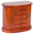 Mele Designs Leigh Women's Wooden Jewelry Box-burlwood Oak, Size:
