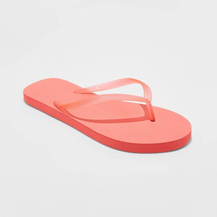 Women's Brynn Flip Flop Sandals - Shade & Shore Coral 5, Women's, Pink