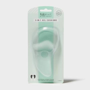 Women's Fab Feet By Foot Petals Heel & Arch Support Insoles Shoe Cushion Clear - 1 Pair,