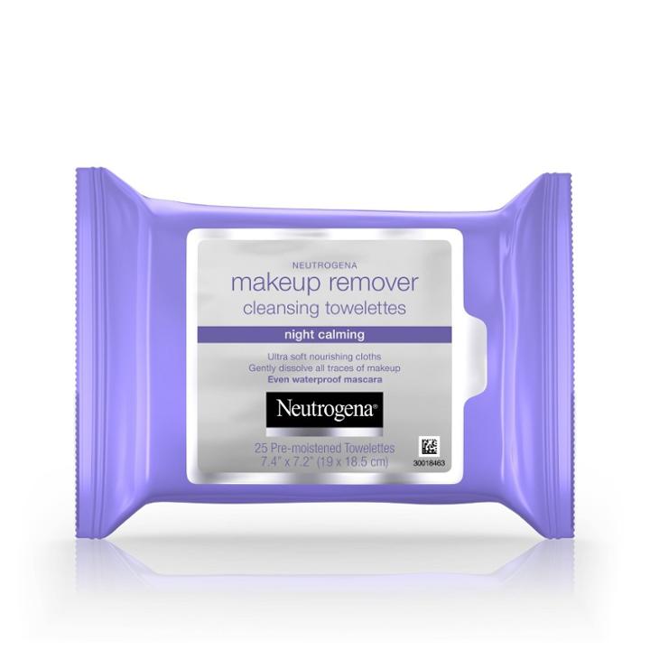 Neutrogena Makeup Remover Night Calming Cleansing Towelettes - 25ct, Adult Unisex