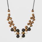 Corded Bead Necklace - Universal Thread Gold,