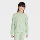Girls' Cozy Waffle Top - Cat & Jack Cottage Green