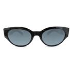 Women's Oval Sunglasses With Solid Smoke Lens - A New Day