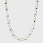 Sugarfix By Baublebar Evil Eye Layered Necklace - Turquoise