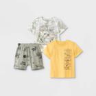 Lucas Toddler Boys' 3pc The Child Top And Bottom Set - Green/gold