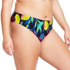 Women's Lemon Print Hipster Bikini Bottom - Tabitha Brown For Target Black