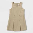 Girls' Sleeveless Uniform Woven Jumper - Cat & Jack Khaki