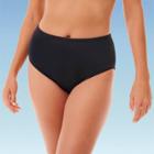 Women's Slimming Control High Waist Bikini Bottom - Dreamsuit By Miracle Brands Black
