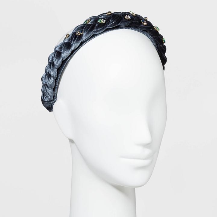 Sugarfix By Baublebar Gem Embellished Headband - Emerald/blue/slate, Green Blue