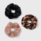 Multi Leopard Print Faux Fur Hair Twister Set 3pc - Wild Fable