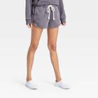 Women's Mid-rise French Terry Pull-on Shorts - Universal Thread Dark Gray
