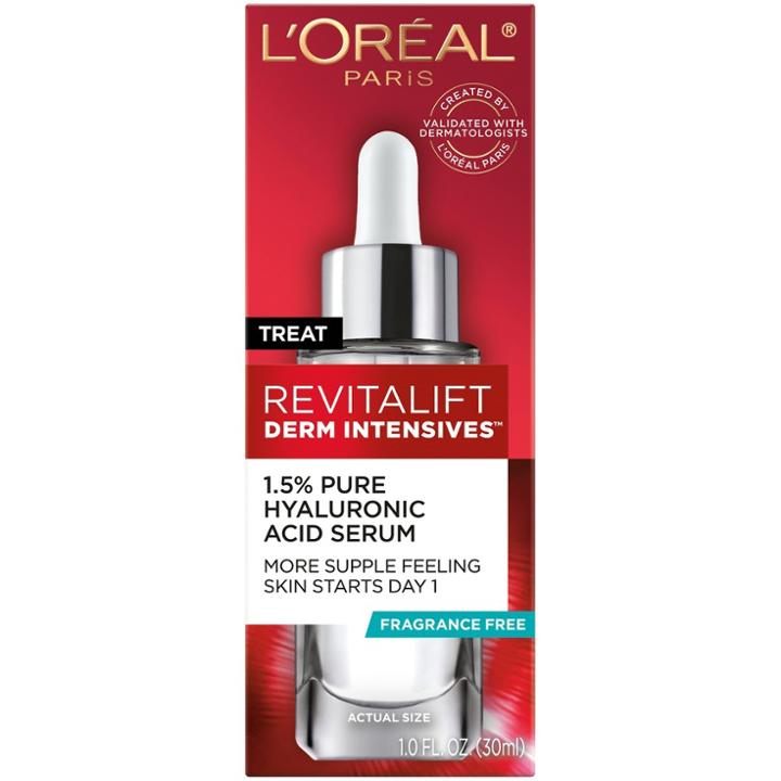 L'oreal Paris Revitalift Derm Intensives Hyaluronic Acid Facial Serum Paraban Free
