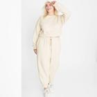 Women's Plus Size Cropped Sweatshirt - Wild Fable Cream