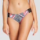 Women's Strappy Cheeky Bikini Bottom - Mossimo Red