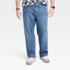 Men's Big & Tall Straight Fit Jeans - Goodfellow & Co Medium Wash 30x36,