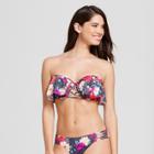 Women's Vacay Light Lift Strappy Flounce Bikini Top - Shade & Shore Purple Steel Floral