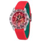 Girls' Disney Elena Of Avalor Clear Plastic Time Teacher Watch - Red, Girl's