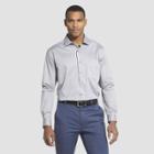 Men's Regular Fit Long Sleeve Flex Button-down Collared Shirt - Philips-van Heusen Gray