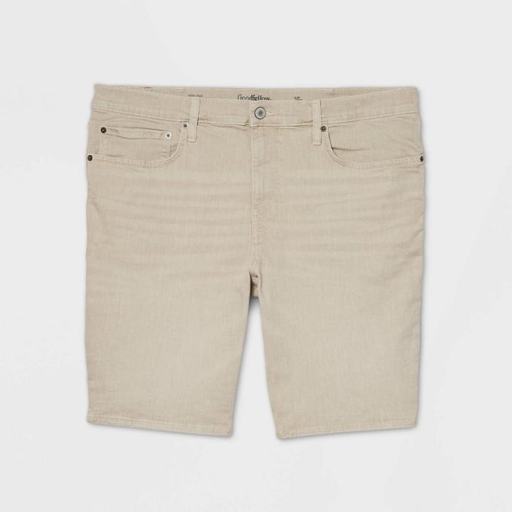 Men's Big & Tall 10.5 Slim Fit Jean Shorts - Goodfellow & Co Khaki 48,