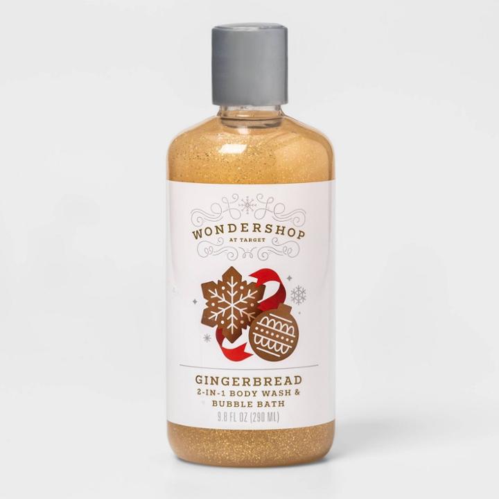 Gingerbread 2-in-1 Bubble Bath And Body Wash - Gold - 9.8 Fl Oz - Wondershop