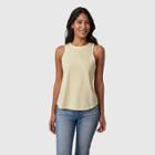 United By Blue Women's Organic High-neck Tank Top - Pale Yellow