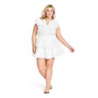 Women's Plus Size Penelope Double Ruffle Dress - Loveshackfancy For Target White
