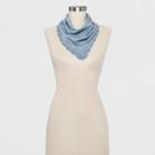 Women's Scallop Embroidery Scarf - Universal Thread Blue